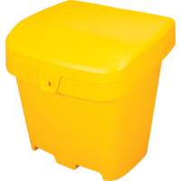 Salt & Sand Storage Bins, With Hasp, 21" x 27" x 26", 4.24 cu. ft., Yellow Action Paper