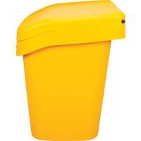 Salt & Sand Storage Bins, With Hasp, 21" x 27" x 26", 4.24 cu. ft., Yellow Action Paper