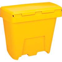 Salt & Sand Storage Bins, With Hasp, 21" x 27" x 26", 4.24 cu. ft., Yellow Action Paper