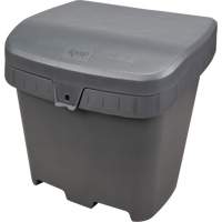 Salt & Sand Storage Bins, With Hasp, 21" x 27" x 26", 4.24 cu. ft., Grey Action Paper