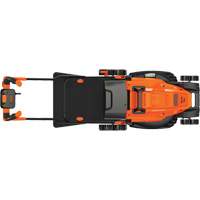 Lawn Mower with Comfort Grip Handle, Push Walk-Behind, Electric, 17" Cutting Width Action Paper