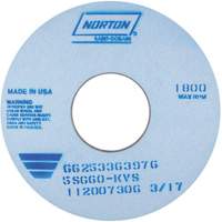 Tool Room Wheel, Type 01, Ceramic Alumina, 14" x 1" Action Paper