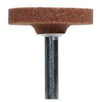 Vitrified Bond Mounted Points, W235, Aluminum Oxide, 1-1/2" Dia., 1/4" L, 60 Grit Action Paper