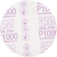 Disque de finition en pellicule Hookit, dia 5", Grain P1000, Oxyde d'aluminium Action Paper