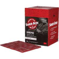 Scotch-Brite 7447 Hand Pads, Aluminum Oxide, 9" x 6", Very Fine Grit Action Paper