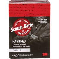 Scotch-Brite 7447 Hand Pads, Aluminum Oxide, 9" x 6", Very Fine Grit Action Paper