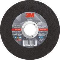 Silver Cut-Off Wheel, 4-1/2" x 0.04", 7/8" Arbor, Type 1, Ceramic, 13300 RPM Action Paper