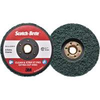Disque extra coupe  Clean and Strip  XT Pro Scotch-Brite, 4-1/2" dia., Grain Extra grossier, Oxyde d'aluminium Action Paper