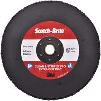 Disque extra coupe  Clean and Strip  XT Pro Scotch-Brite, 7" dia., Grain Extra grossier, Oxyde d'aluminium Action Paper