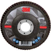 769F Quick Change Flap Disc, 4-1/2" x 7/8", Type 27, 40+ Grit, Ceramic Action Paper