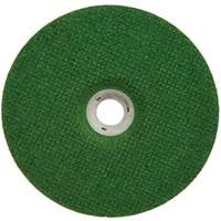 Green Corps Depressed Centre Wheel, 7" x 1/8", 7/8" Arbor, Ceramic, Type 27 Action Paper