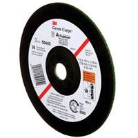 Green Corps Depressed Centre Wheel, 7" x 1/8", 7/8" Arbor, Ceramic, Type 27 Action Paper