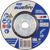 Meule XXL BlueFire, 4-1/2" x 1/4", Arbre 5/8", C&eacute;ramique d'alumine, Type 27 Action Paper
