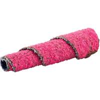 R928 Tapered Spiral Roll, 80 Grit, 3/8" Dia., Ceramic Alumina, 1-1/2" L, 1/8" Arbor Action Paper