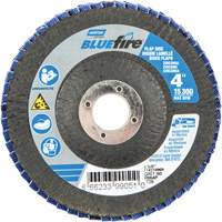 R884P BlueFire&reg; Conical Flap Disc, 4" x 5/8", Type 29, P60 Grit, Zirconia Alumina Action Paper