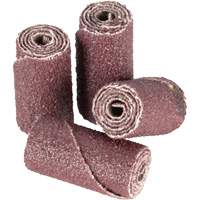 341D Sanding Cartridge Roll, 80 Grit, 1/2" Dia., Aluminum Oxide, 1" L, 1/8" Arbor Action Paper