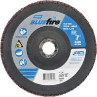 BlueFire&reg; R884P/R884V/R860 Center Mount Fiberglass Conical Flap Disc, 7" x 7/8", Type 29, P36 Grit, Zirconia Alumina Action Paper