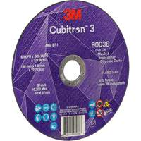 Cubitron 3 Cut-Off Wheel, 6" x 0.045", Type T27, Ceramic, 10200 RPM Action Paper
