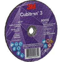 Cubitron 3 Cut-Off Wheel, 4" x 1/8", 3/8" Arbor, Type T1, Ceramic, 21000 RPM Action Paper
