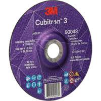 Cubitron 3 Cut-Off Wheel, 6" x 0.045", 7/8" Arbor, Type T27, Ceramic, 10200 RPM Action Paper