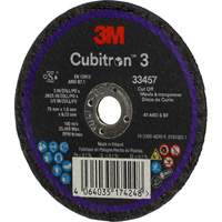 Cubitron 3 Cut-Off Wheel, 3" x 0.063", 3/8" Arbor, Ceramic Action Paper