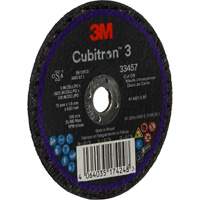 Cubitron 3 Cut-Off Wheel, 3" x 0.063", 3/8" Arbor, Ceramic Action Paper