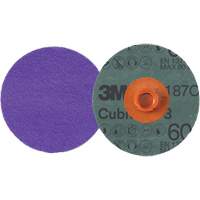 Cubitron 3 Roloc Fibre Disc, 4" Dia., 60+ Grit, Ceramic Action Paper
