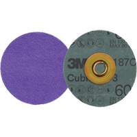 Cubitron 3 Roloc Fibre Disc, 3" Dia., 60+ Grit, Ceramic Action Paper