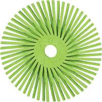 Scotch-Brite Type A Precision Radial Bristle Brush PN-RB, Ceramic, 50+ Grit, 3" Dia. Action Paper