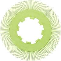 Brosse radiale en soies de pr&eacute;cision type S PN-RB sans adaptateur Scotch-Brite, C&eacute;ramique, Grain 50+, 8" dia. Action Paper