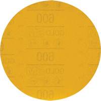 Disque abrasif dor&eacute; Hookit 09260, dia 6", Grain 600, Oxyde d'aluminium, Poids C Action Paper