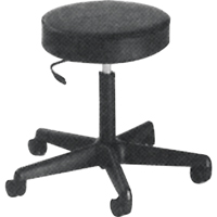 Tabouret de travail de s&eacute;rie 900, Mobile, Ajustable, , Vinyle Si&egrave;ge, Noir Action Paper