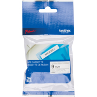 Label Tape, 9 mm x 26-1/4', Black on White Action Paper