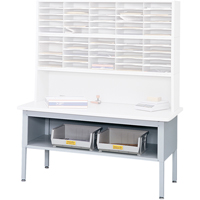 Mobilier E-Z Sort pour la salle du courrier- Tables de tri avec tablette-Dessus de table, 60" la x 28" p x 36" h, Stratifi&eacute; Action Paper