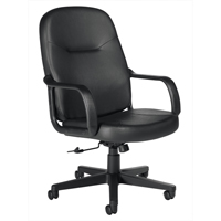Office Chairs, Leather, Black Action Paper