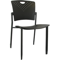 Chaises empilables MaxX StaxX, Polypropyl&egrave;ne, Hauteur 17-1/4", Capacit&eacute; 275 lb, Noir Action Paper