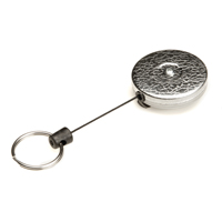 Original Self Retracting Reels #485-HDK, Chrome, 48" Cable, Belt Clip Attachment Action Paper