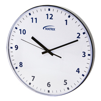 12 H Clock, Analog, Battery Operated, 12-3/4", Black OP237 | Action Paper