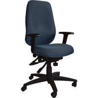 Cierra Petite Series Ergonomic Chairs, Fabric, Blue, 300 lbs. Capacity Action Paper