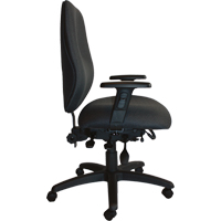 Cierra Heavy Duty Ergonomic Chairs, Fabric, Black, 400 lbs. Capacity Action Paper