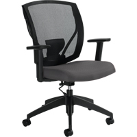 Task Chairs, Vinyl, Charcoal, 300 lbs. Capacity Action Paper