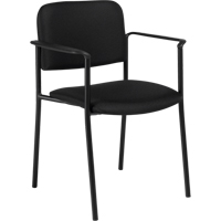 Stacking Chairs, Fabric, 32" High, 300 lbs. Capacity, Black Action Paper