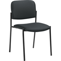 Chaises sans accoudoirs empilables, Tissu, Hauteur 32", Capacit&eacute; 300 lb, Charbon Action Paper