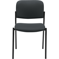 Chaises sans accoudoirs empilables, Tissu, Hauteur 32", Capacit&eacute; 300 lb, Charbon Action Paper