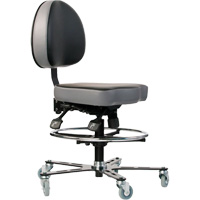 TF 180™ Ergonomic Chair, Vinyl, Black OP492 | Action Paper