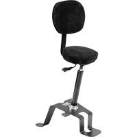 TA 300™ Ergonomic Sit/Stand Welding Chair, Sit/Stand, Adjustable, Fabric Seat, Black/Grey OP496 | Action Paper