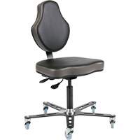 Vega™ Multi-Tilt Ergonomic Chair, Mobile, Adjustable, Vinyl Seat, Black/Grey OP508 | Action Paper