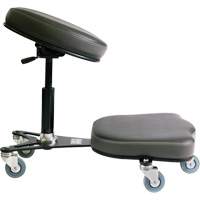 Flex™ Ergonomic Chair, Mobile, Adjustable, Vinyl Seat, Black/Grey OP510 | Action Paper