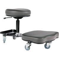 Flex Ergonomic Chair, Vinyl, Black/Grey Action Paper