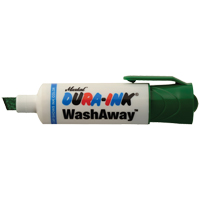 Dura-Ink&reg; WashAway Ink Marker, Chisel, Green Action Paper
